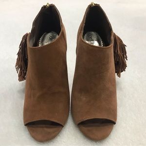 Brown Suede Heels size 6 1/2